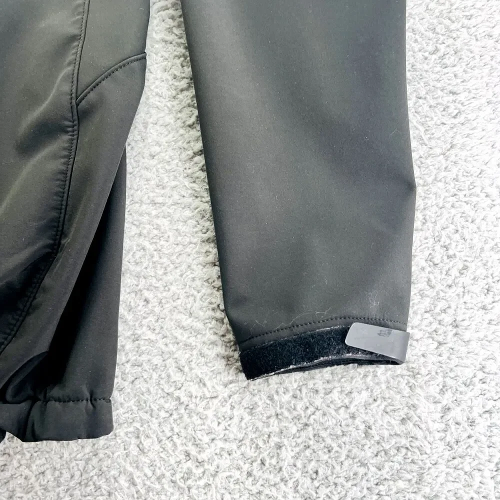 The North Face Jacket Mens Medium Black Apex Risor Softshell Fleece Lined